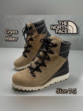 The North Face Cryos Hiker Boots Brown and Black Size 7.5